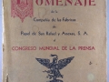 Homenaje de la Compañia de las fábricas de papel de San Rafael y anexas, S.A.